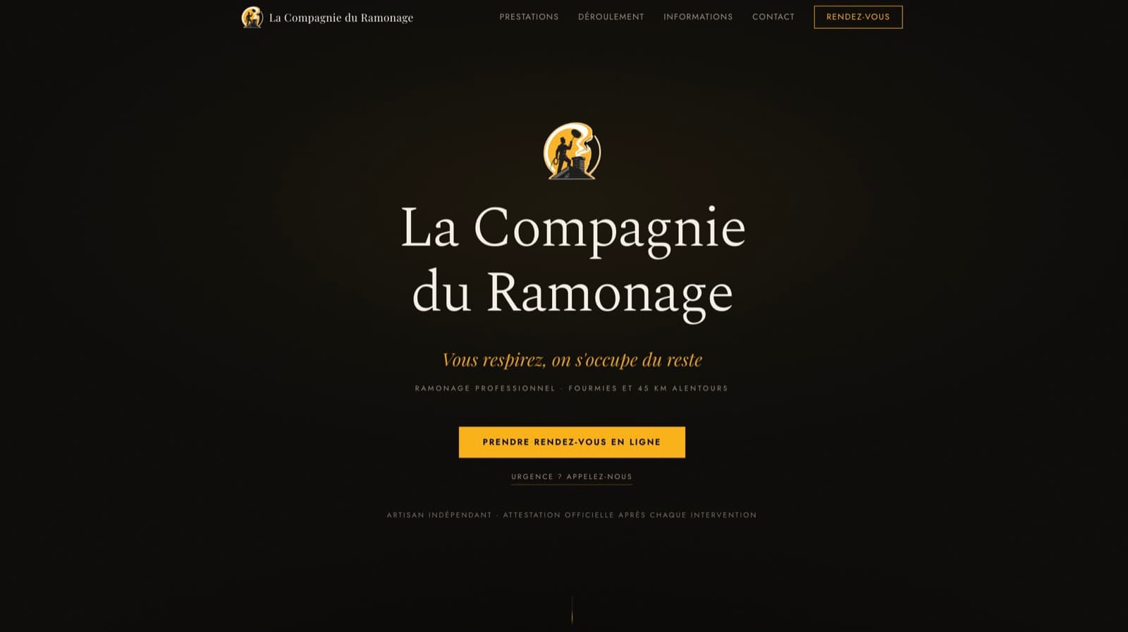 Aperçu du site La Compagnie du Ramonage